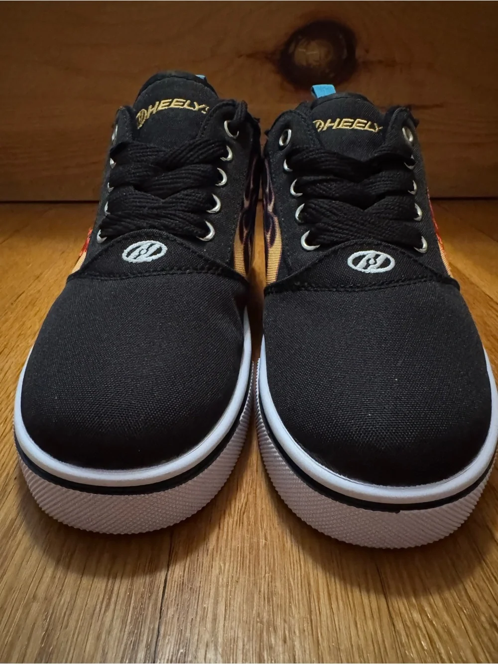 Heelys Pro 20 Prints Flame Canvas Skate Shoes with Wheels